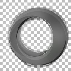 Set of round colorful vector shapes
