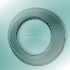 Set of round colorful vector shapes N2