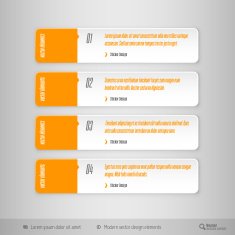 Design layout modern symbols tabs N5