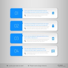 Design layout modern symbols tabs N6