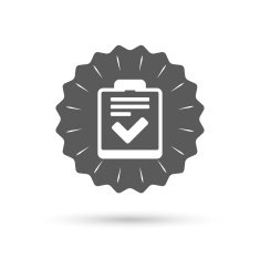 Checklist sign icon Control list symbol N2