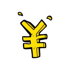 cartoon yen symbol N2