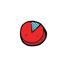 doodle cartoon pie chart N7