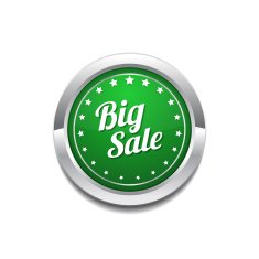 Big Sale Glossy Shiny Circular Vector Button