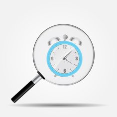 Watch Search Icon Vector Illustration