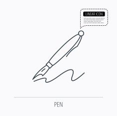 Pen icon Writing tool sign N2