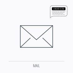Envelope mail icon Email message sign N7