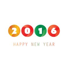 New Year Card Background - 2016 N3
