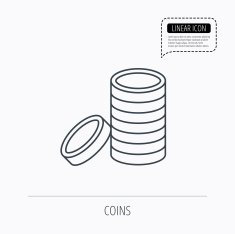 Coins icon Cash money sign N2