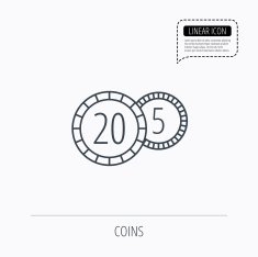 Coins icon Cash money sign N4