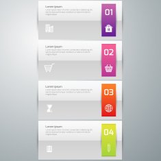 Vector illustration infographics 4 options
