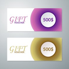 Vector illustration gift voucher template N12