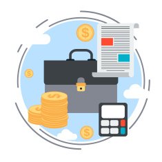 Business portfolio vector illustration