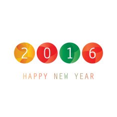 New Year Card Background - 2016 N4