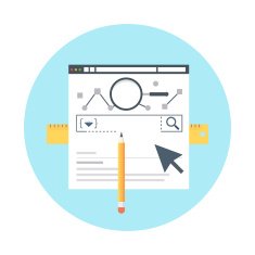 Search Engine Optimization Statistics Flat style colorful vect