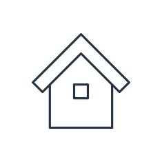 outline icon of house