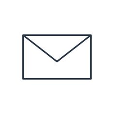 outline icon of mail