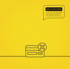 Remove credit card icon Shopping sign N4