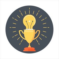 Competitive solutions theme flat style colorful vector icon s