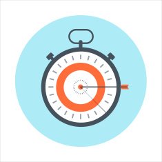 Time management time is money theme flat style colorful vect