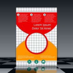 Flyer vector template N14