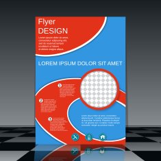 Flyer vector template N16