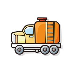 cargo truck doodle N3