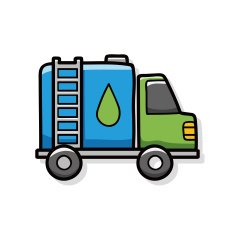 cargo truck doodle N4