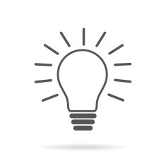Lamp line icon
