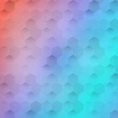 Vector abstract color 3d hexagonal N7