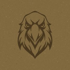 Eagle head logo emblem template