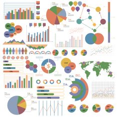 Big set of info graphics elements