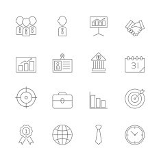 Business icons set N10