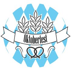 Beer oktoberfest line logo badge N2