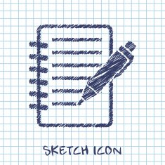 Notebook with pen icon N6