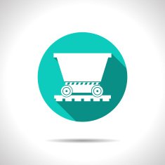 Vetor color flat trolley icon Epsflat0 N2
