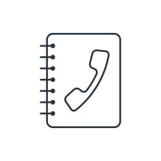 address book outline icon N2