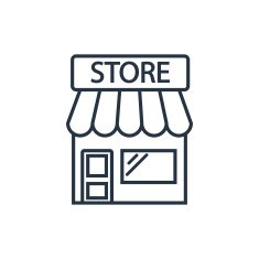 Store outline icon