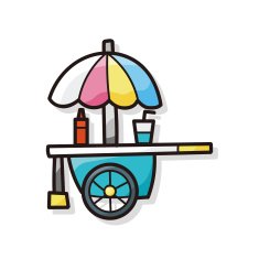 shop vendor doodle