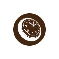 Old-fashioned pocket watch graphic illustration Simple timer