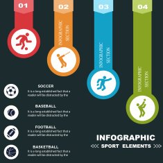 Sports infographics banners N2
