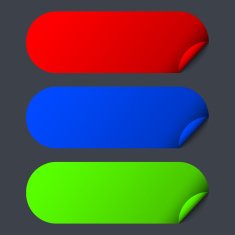 Vector modern colorful stickers set