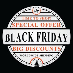 Black Friday vector Image also for print