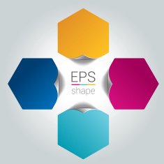 Four step banner design chart infographic by number