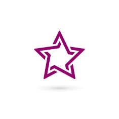 Abstract star icon design template elements N2