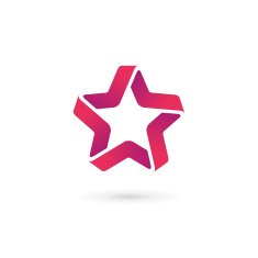 Abstract star icon design template elements N9