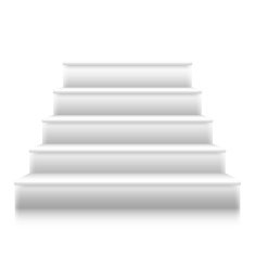 Photorealistic Vector Isolated Stairs to Stage