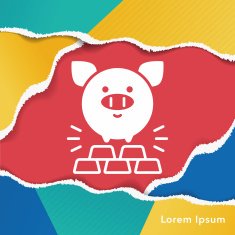 financial piggybank icon