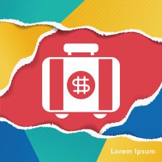 financial money bag icon N3