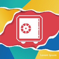 money safety box icon